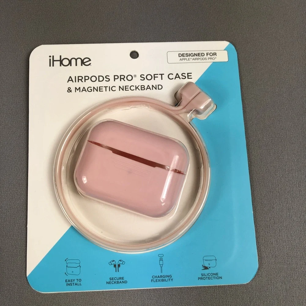 iHome Airpods Case with Magnetic Neckband 2pack